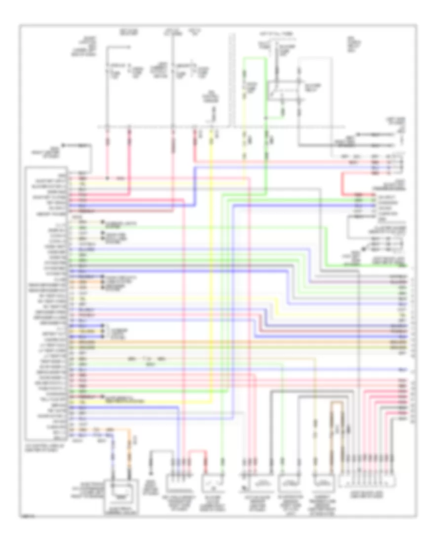 Automatic A C Wiring Diagram 1 of 2 for Hyundai Azera 2012