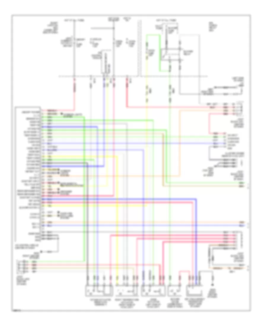 Manual AC Wiring Diagram (1 of 2) for Hyundai Azera 2012
