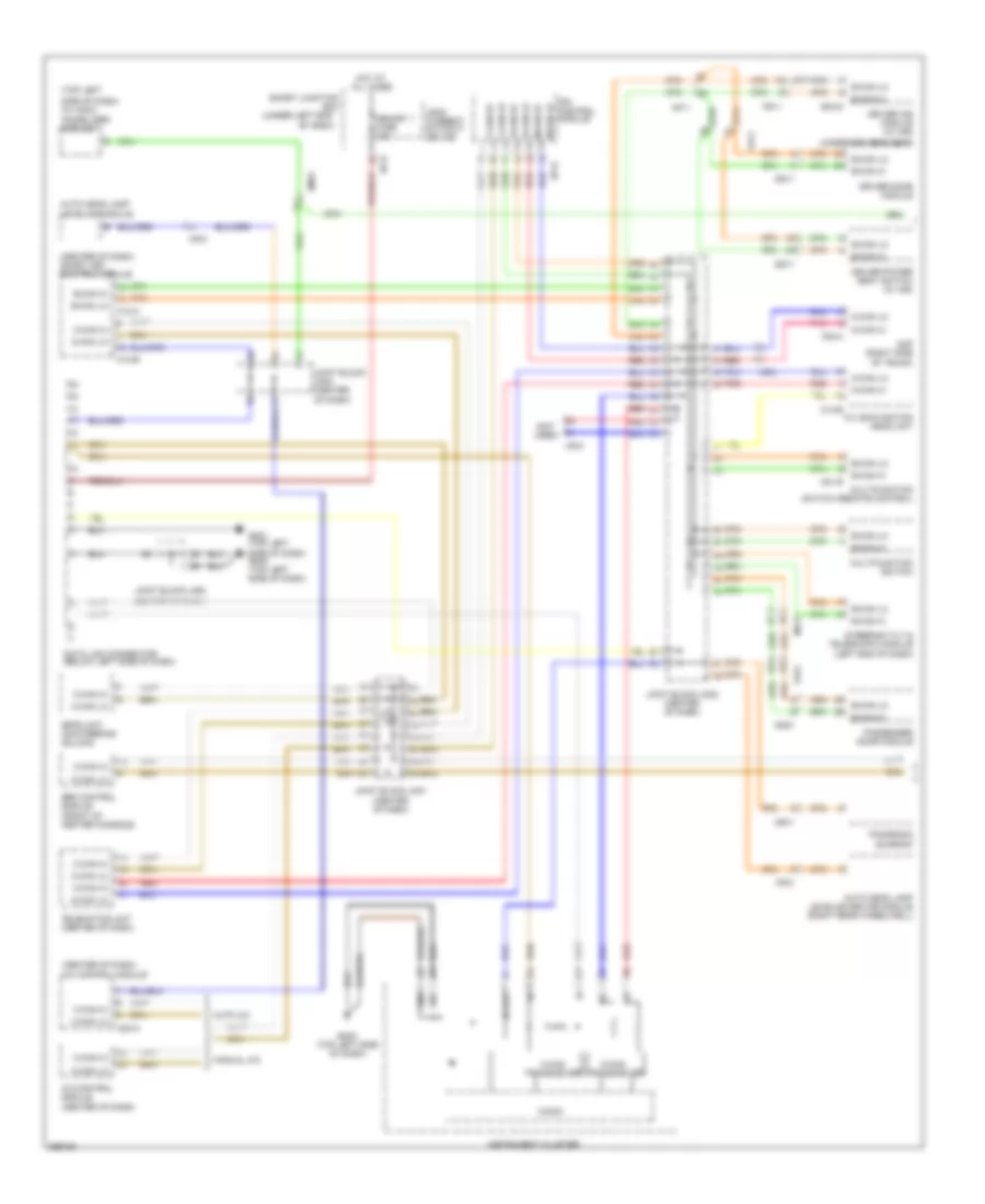 Computer Data Lines Wiring Diagram 1 of 2 for Hyundai Azera 2012