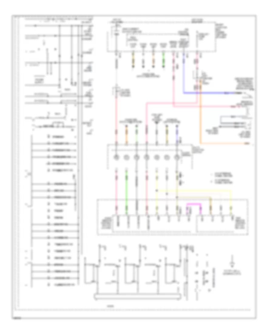 Instrument Cluster Wiring Diagram 1 of 2 for Hyundai Azera 2012