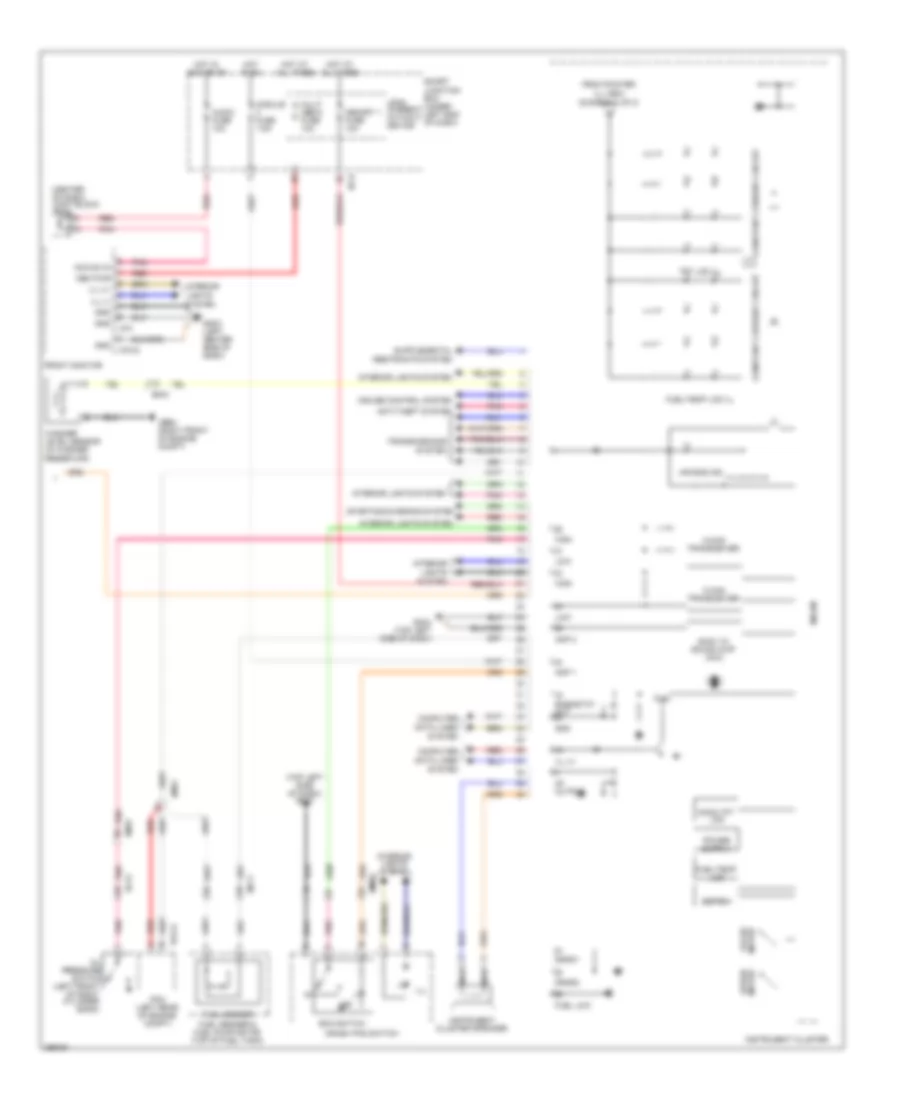 Instrument Cluster Wiring Diagram 2 of 2 for Hyundai Azera 2012
