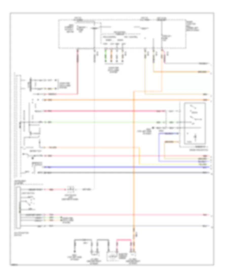 Instrument Illumination Wiring Diagram 1 of 2 for Hyundai Azera 2012