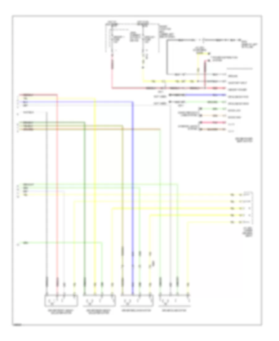 Drivers Memory Seat Wiring Diagram (2 of 2) for Hyundai Azera 2012