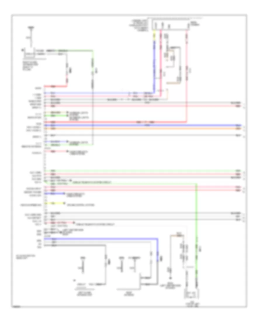 Navigation Wiring Diagram (1 of 4) for Hyundai Azera 2012