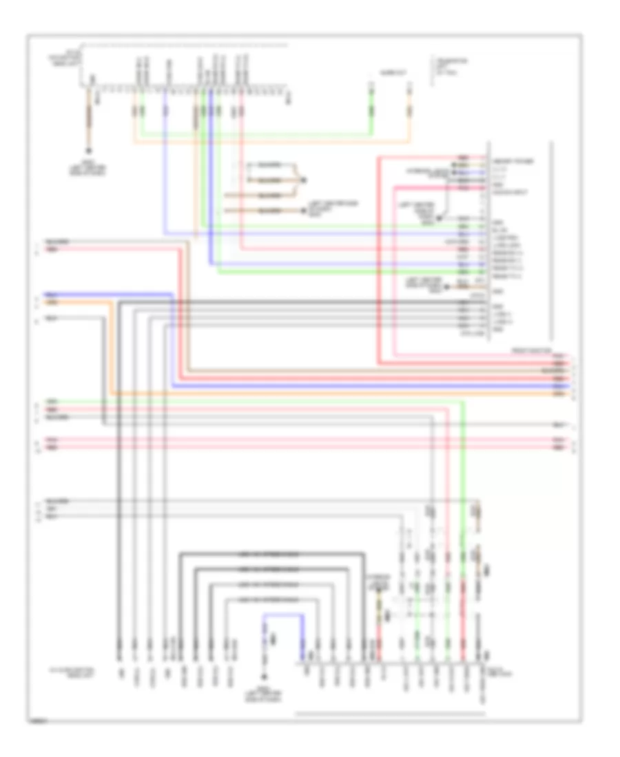 Navigation Wiring Diagram (2 of 4) for Hyundai Azera 2012