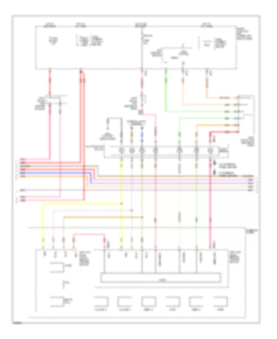 Navigation Wiring Diagram (3 of 4) for Hyundai Azera 2012