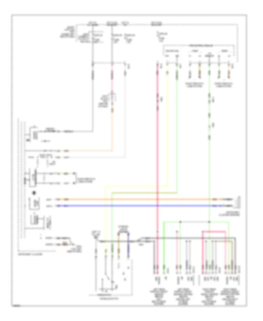 Parking Assistant Wiring Diagram for Hyundai Azera 2012