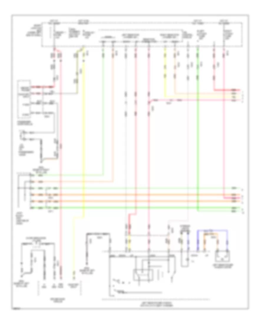 Power Windows Wiring Diagram 1 of 2 for Hyundai Azera 2012