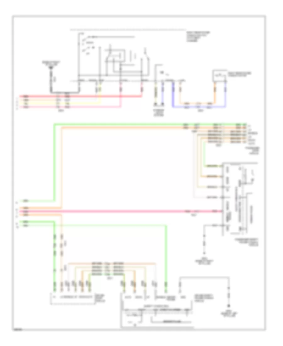 Power Windows Wiring Diagram 2 of 2 for Hyundai Azera 2012