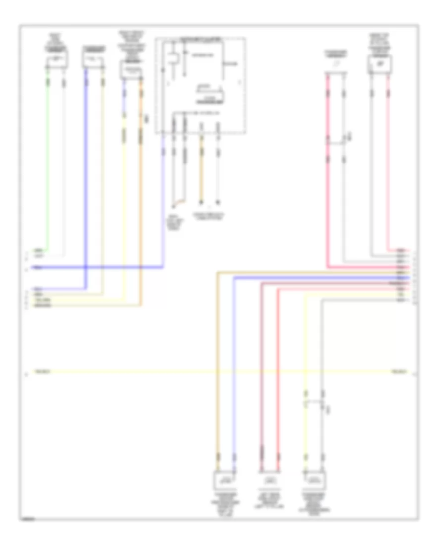 Supplemental Restraints Wiring Diagram (2 of 3) for Hyundai Azera 2012