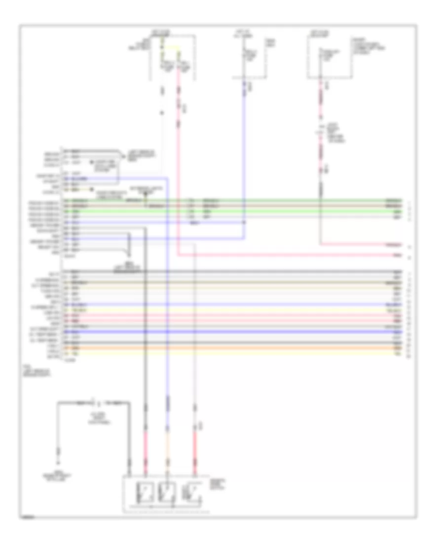 Transmission Wiring Diagram 1 of 2 for Hyundai Azera 2012