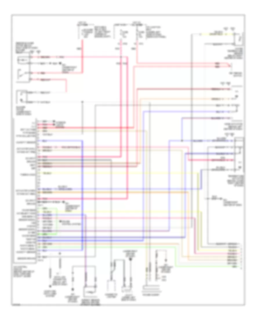 Automatic A C Wiring Diagram 1 of 2 for Hyundai Tucson GLS 2009