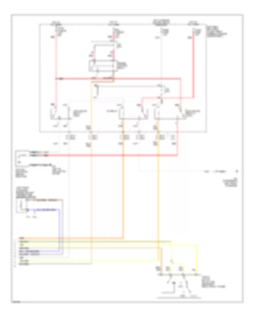 Manual A C Wiring Diagram 2 of 2 for Hyundai Tucson GLS 2009