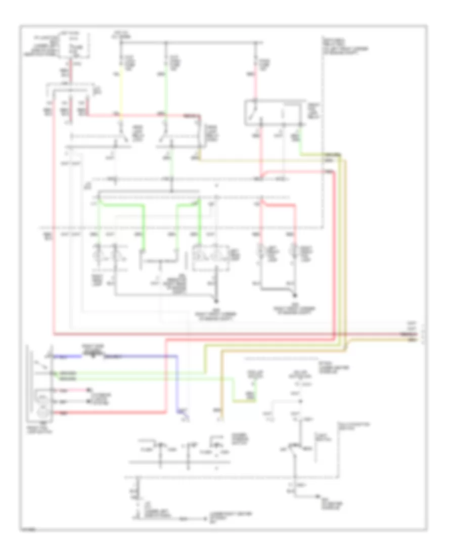 Headlights Wiring Diagram, with DRL (1 of 2) for Hyundai Tucson GLS 2009