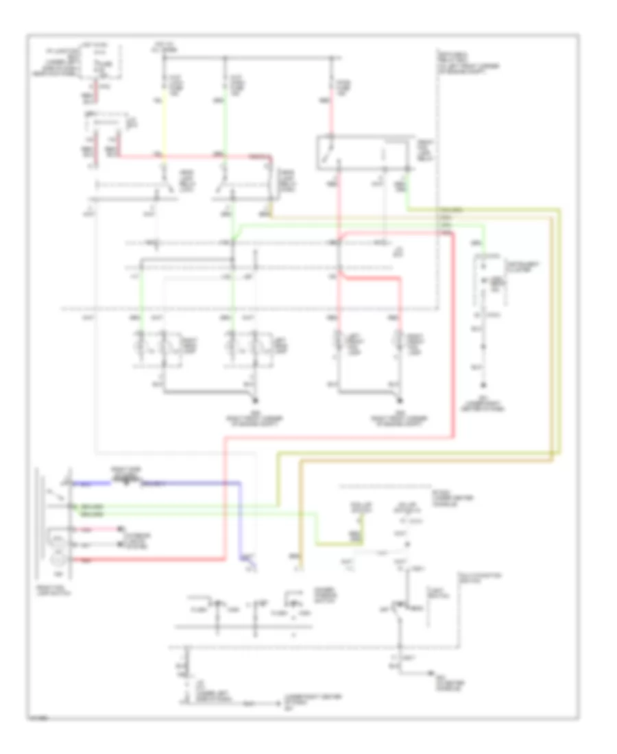 Headlights Wiring Diagram, without DRL for Hyundai Tucson GLS 2009