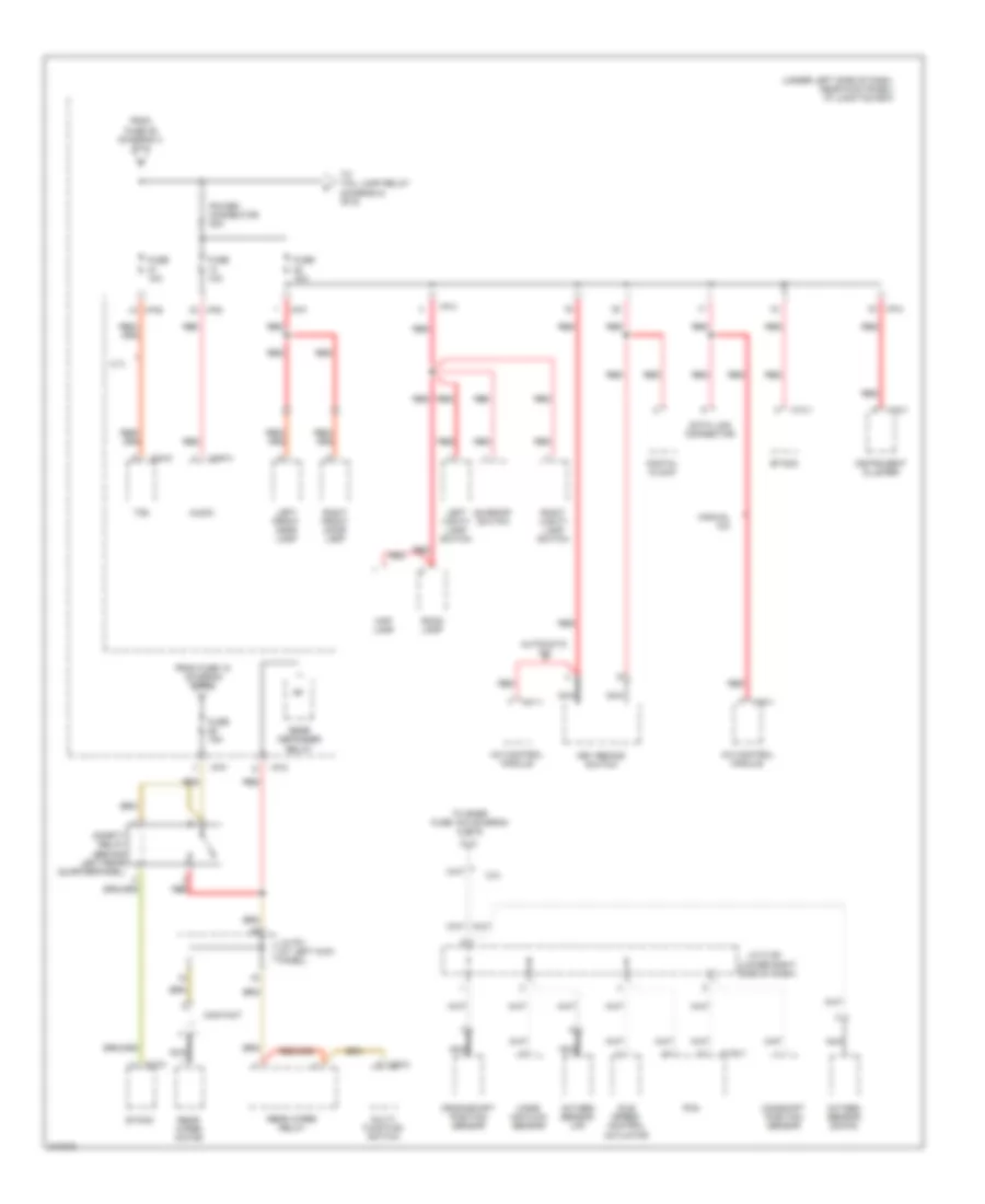 Power Distribution Wiring Diagram 4 of 6 for Hyundai Tucson GLS 2009