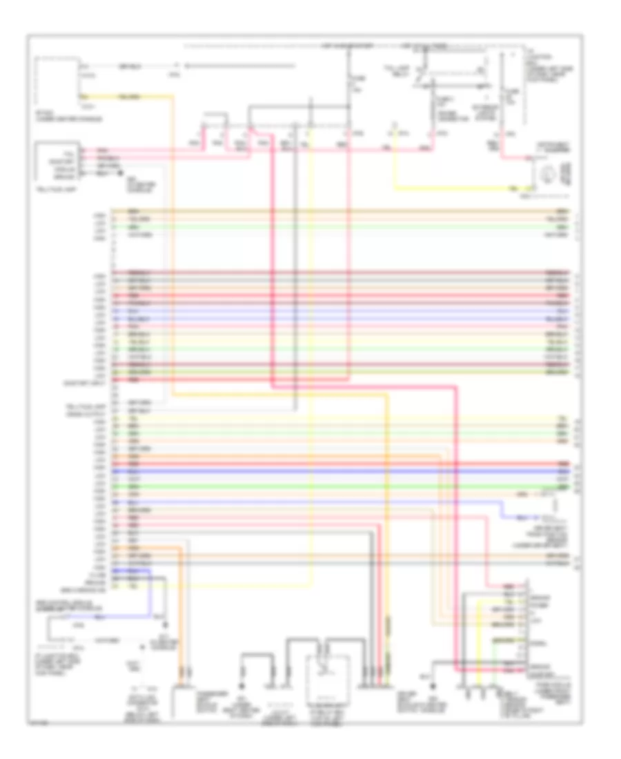 Supplemental Restraints Wiring Diagram 1 of 2 for Hyundai Tucson GLS 2009