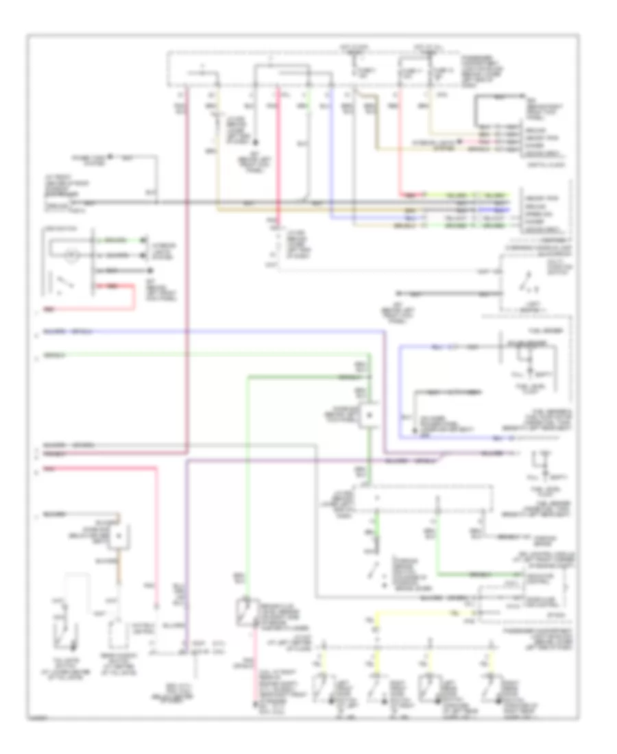 Instrument Cluster Wiring Diagram 2 of 2 for Hyundai Santa Fe Limited 2006