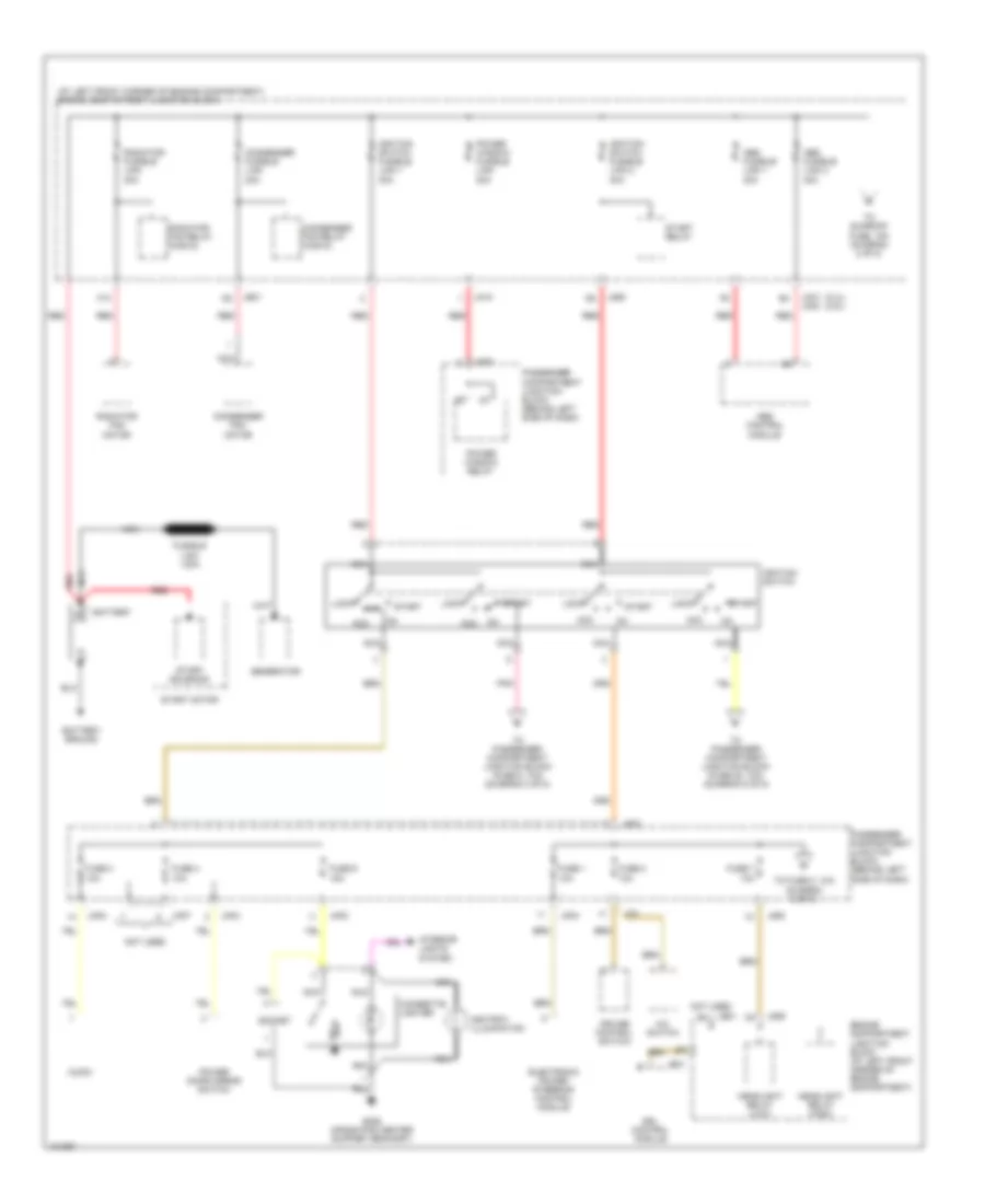 Power Distribution Wiring Diagram 1 of 5 for Hyundai Sonata 2000