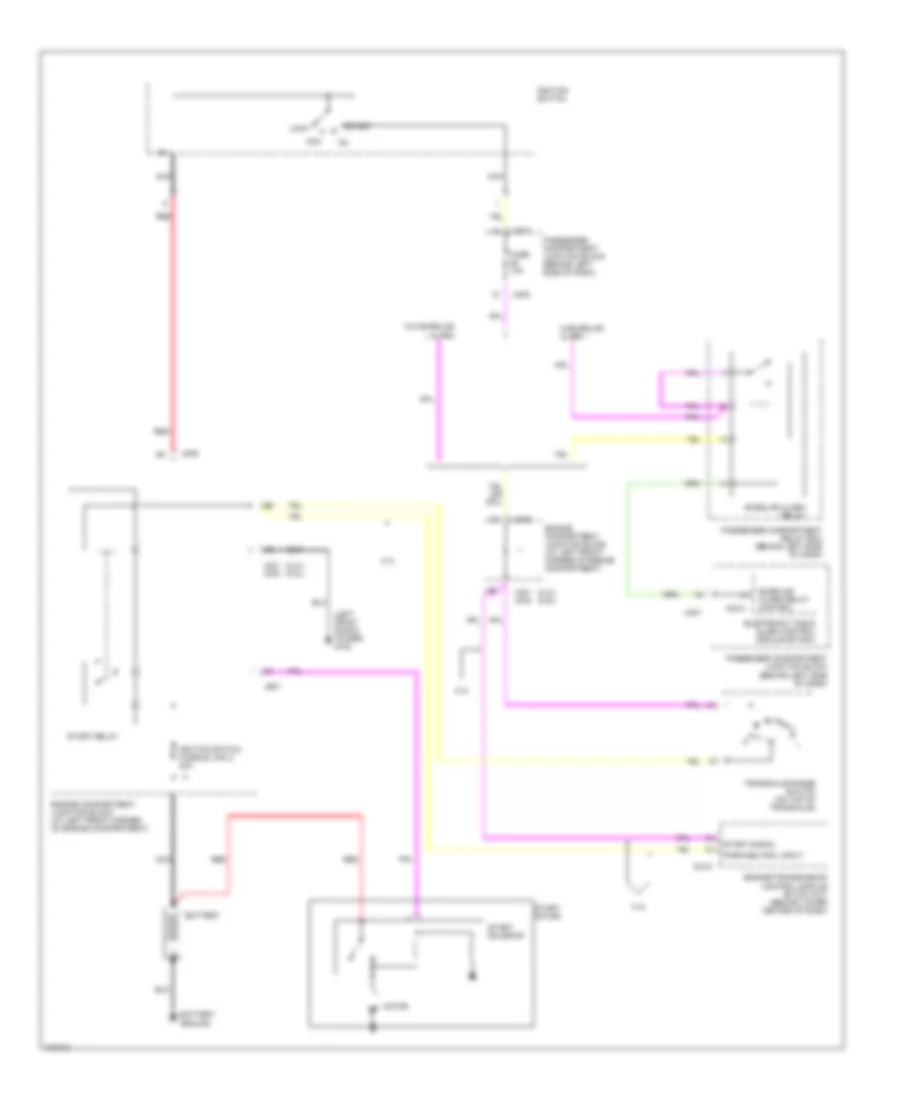Starting Wiring Diagram, AT for Hyundai Sonata 2000