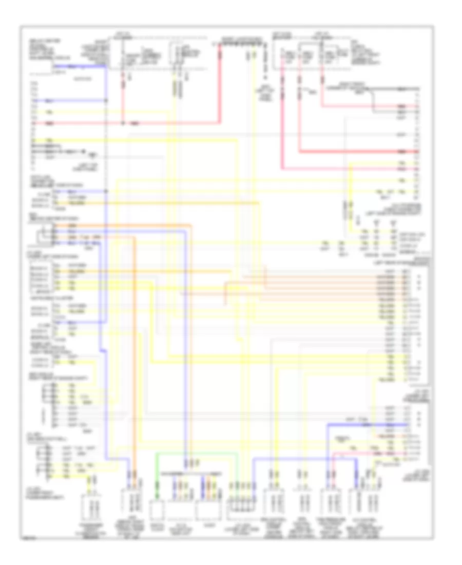 Computer Data Lines Wiring Diagram for Hyundai Elantra GLS 2012