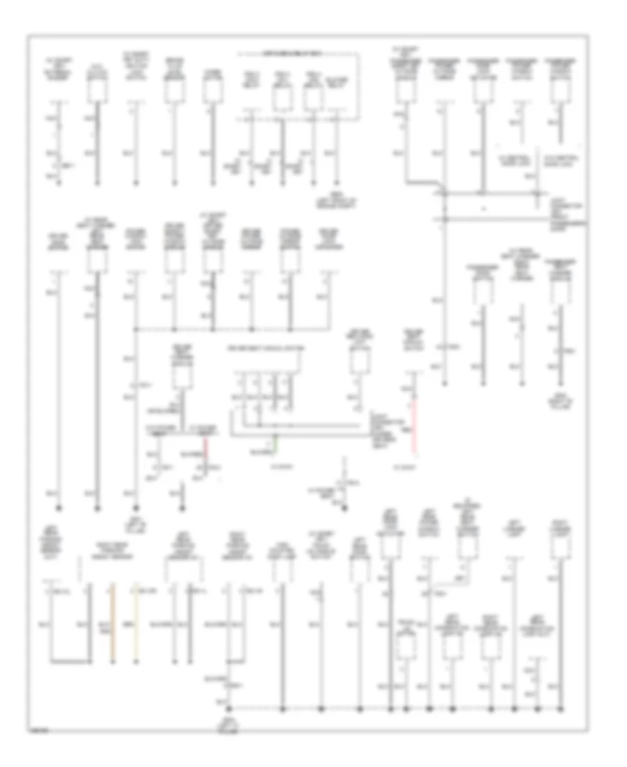 Ground Distribution Wiring Diagram (2 of 3) for Hyundai Elantra GLS 2012