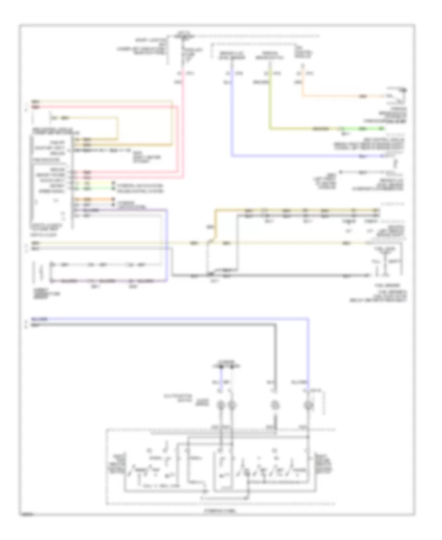 Instrument Cluster Wiring Diagram 2 of 2 for Hyundai Elantra GLS 2012