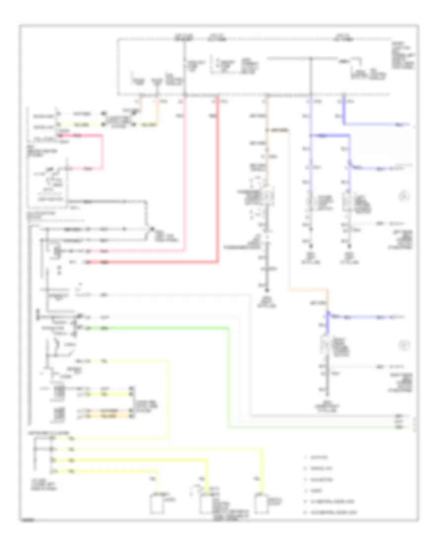 Instrument Illumination Wiring Diagram 1 of 2 for Hyundai Elantra GLS 2012