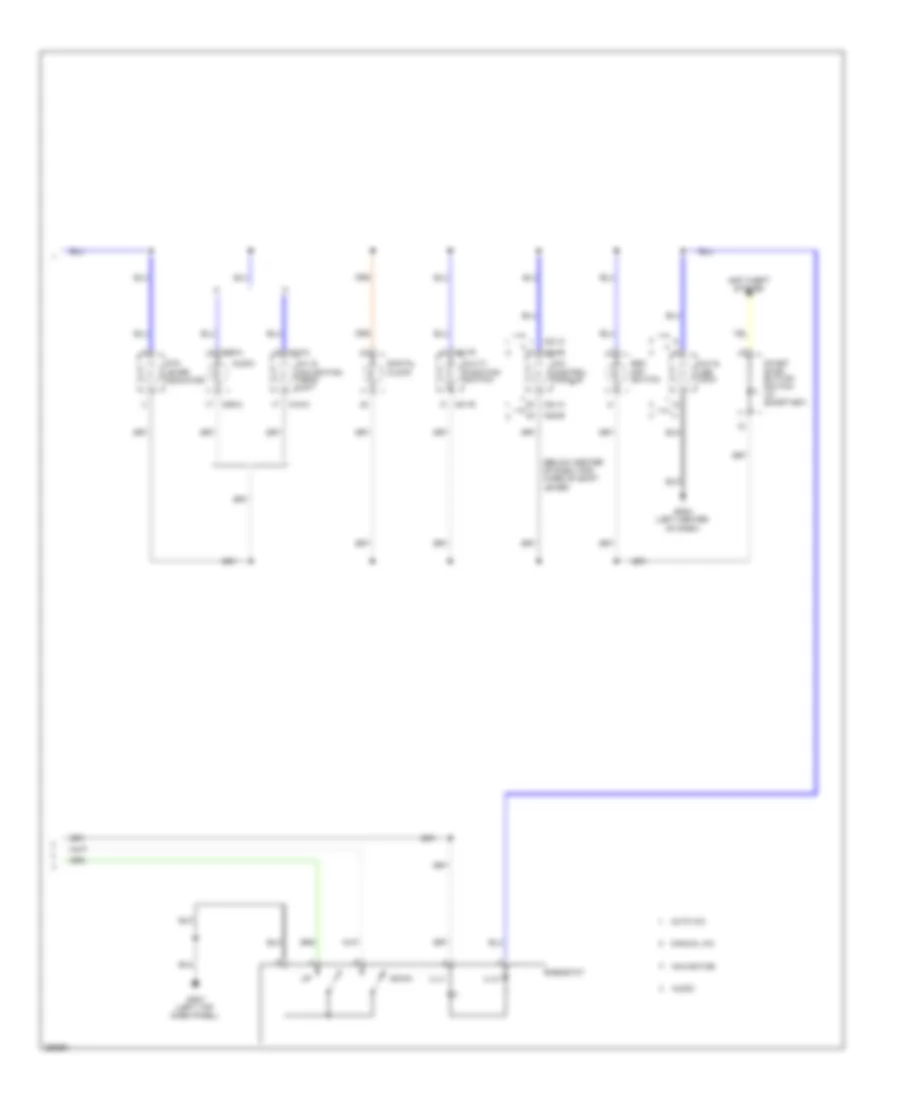 Instrument Illumination Wiring Diagram (2 of 2) for Hyundai Elantra GLS 2012