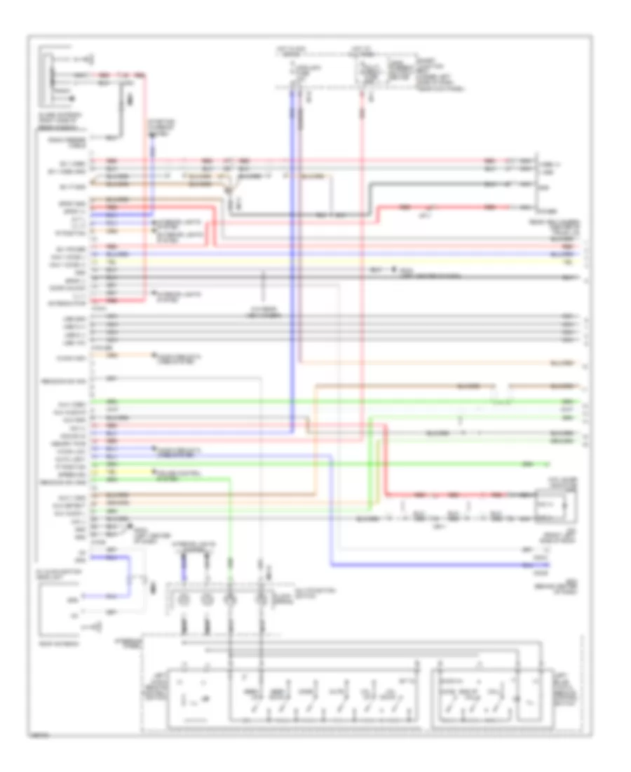 Navigation Wiring Diagram 1 of 2 for Hyundai Elantra GLS 2012