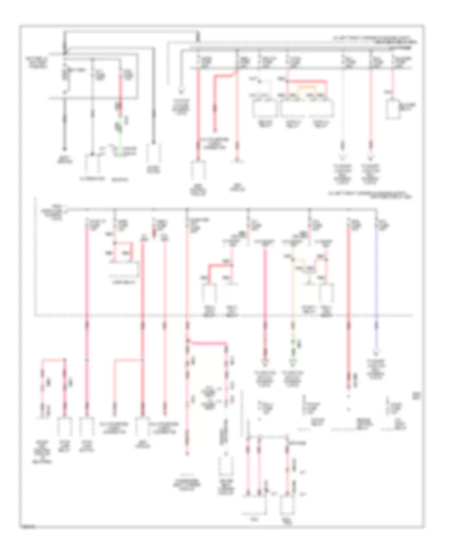 Power Distribution Wiring Diagram 1 of 6 for Hyundai Elantra GLS 2012