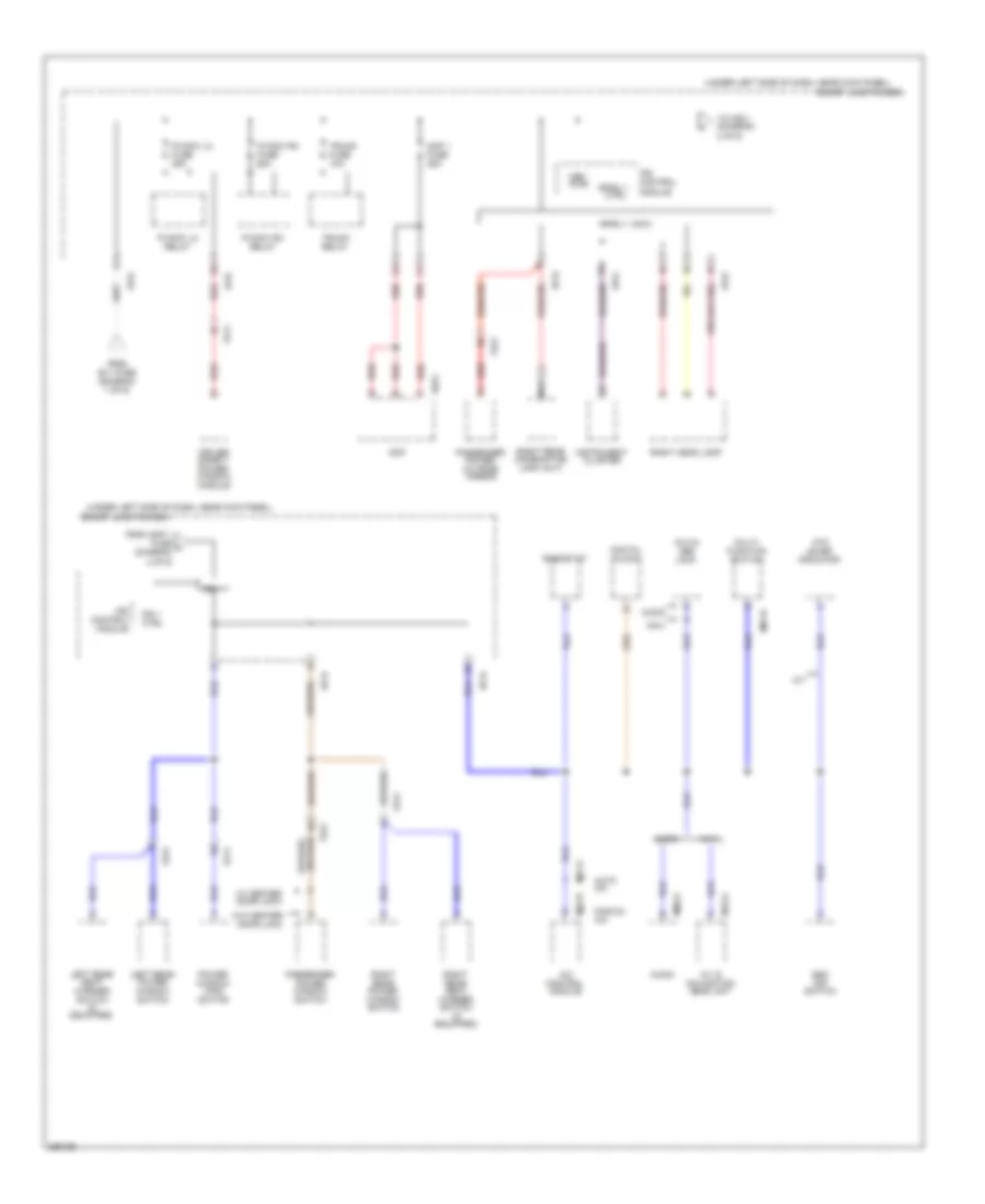 Power Distribution Wiring Diagram 4 of 6 for Hyundai Elantra GLS 2012