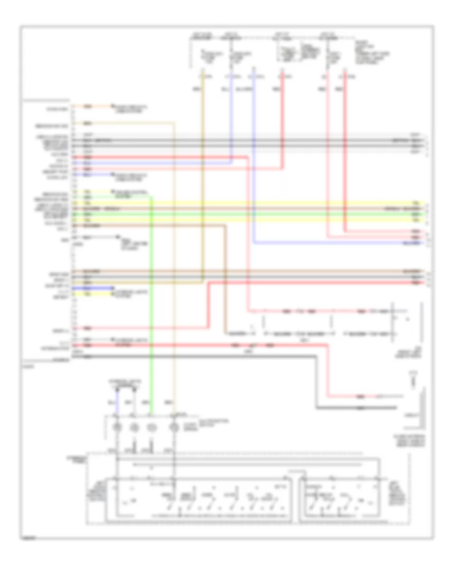 Radio Wiring Diagram with Amplifier 1 of 2 for Hyundai Elantra GLS 2012