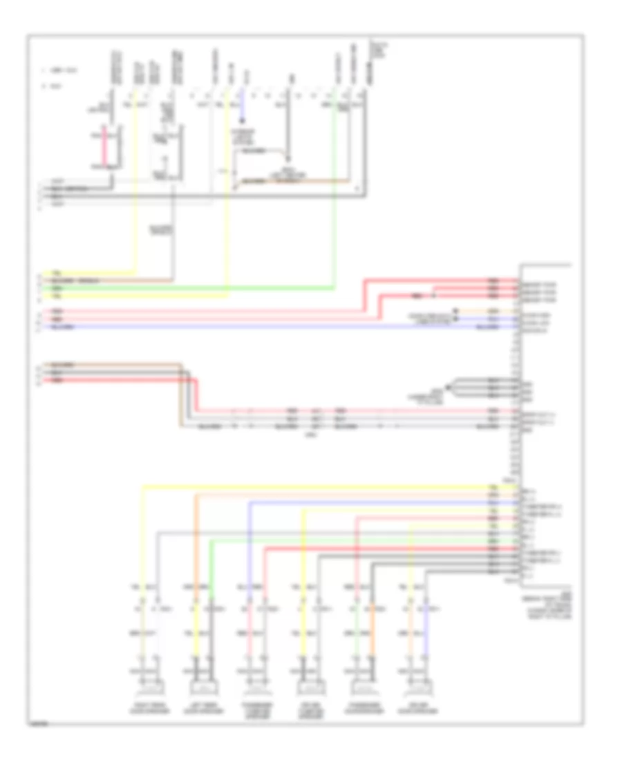 Radio Wiring Diagram with Amplifier 2 of 2 for Hyundai Elantra GLS 2012
