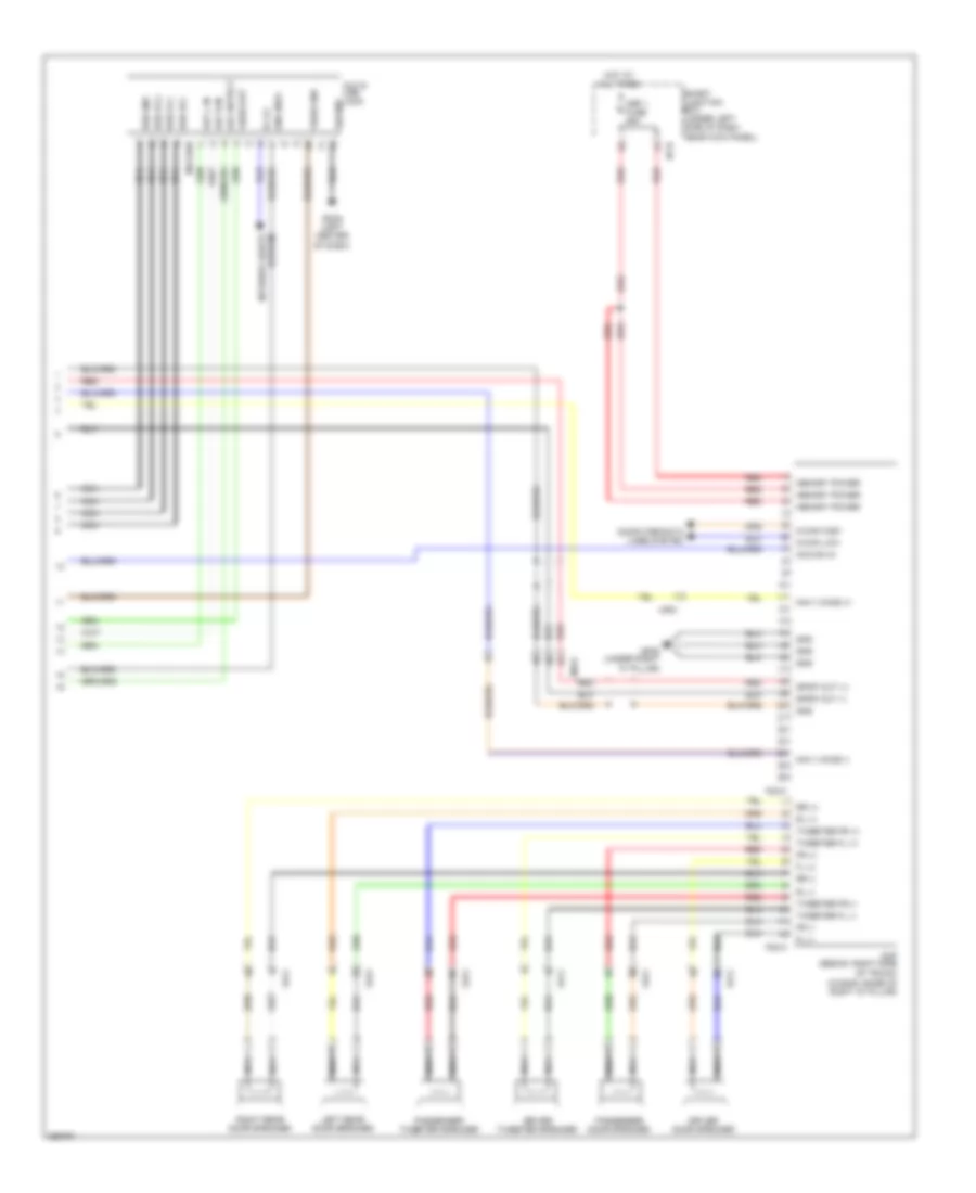 Radio Wiring Diagram, with Navigation (2 of 2) for Hyundai Elantra GLS 2012