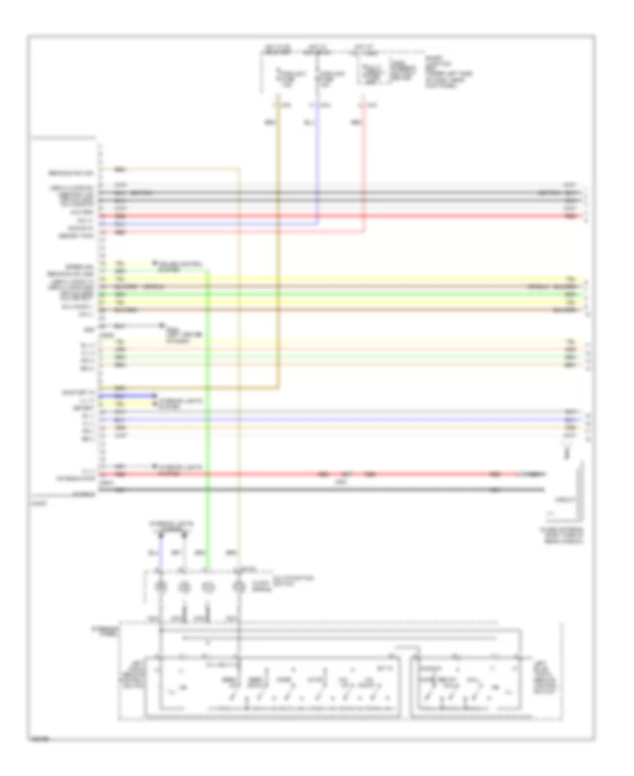 Radio Wiring Diagram, without Amplifier (1 of 2) for Hyundai Elantra GLS 2012