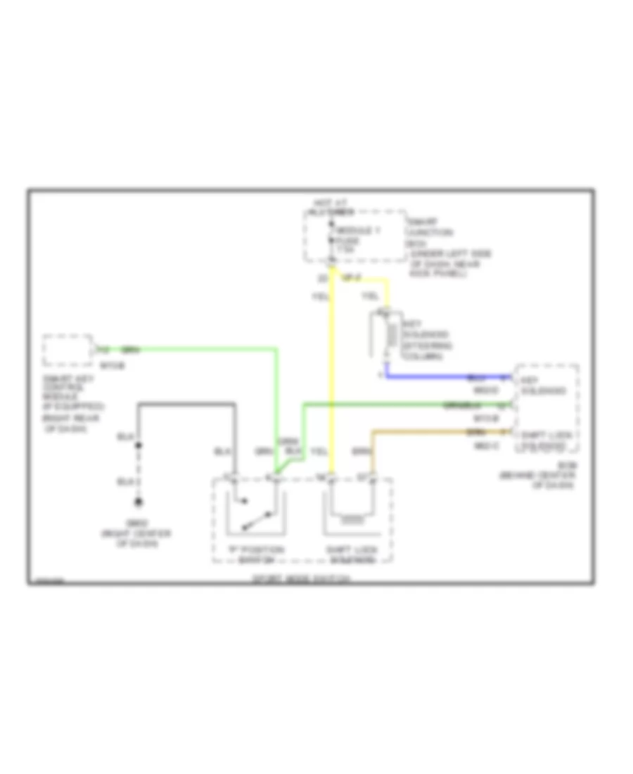 Shift Interlock Wiring Diagram for Hyundai Elantra GLS 2012