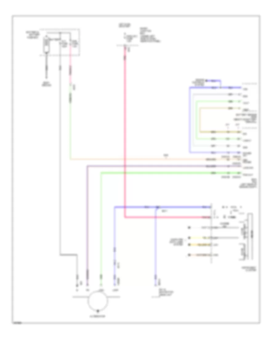 Charging Wiring Diagram for Hyundai Elantra GLS 2012
