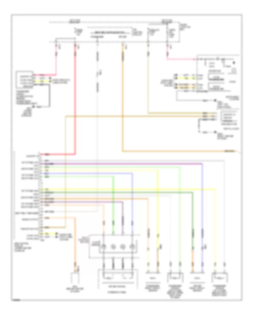 Supplemental Restraints Wiring Diagram 1 of 2 for Hyundai Elantra GLS 2012