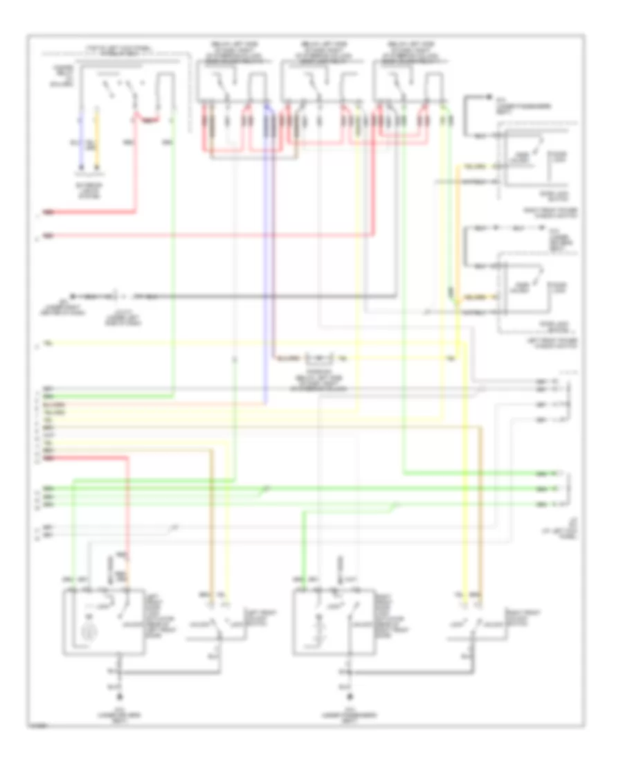 Forced Entry Wiring Diagram 2 of 2 for Hyundai Tucson Limited 2009