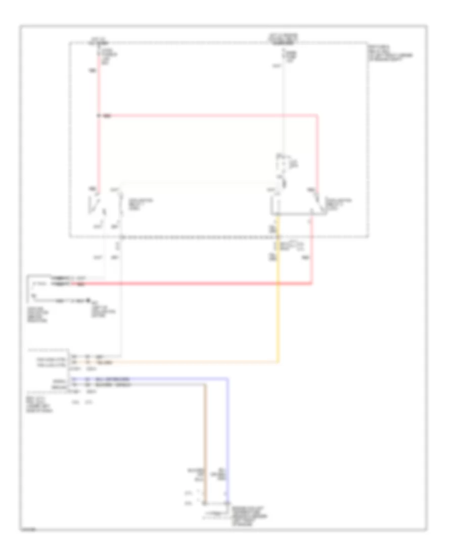 Cooling Fan Wiring Diagram for Hyundai Tucson Limited 2009