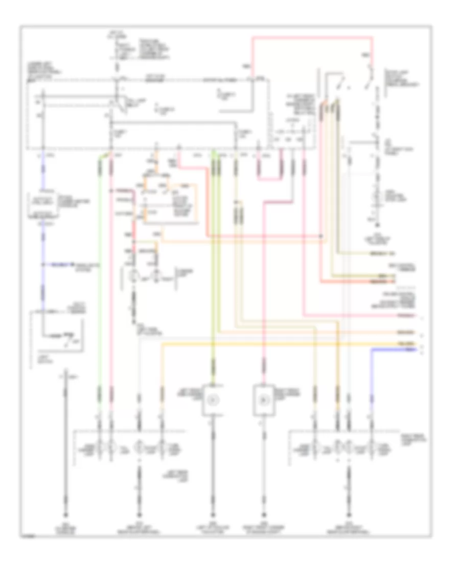 Exterior Lamps Wiring Diagram 1 of 2 for Hyundai Tucson Limited 2009