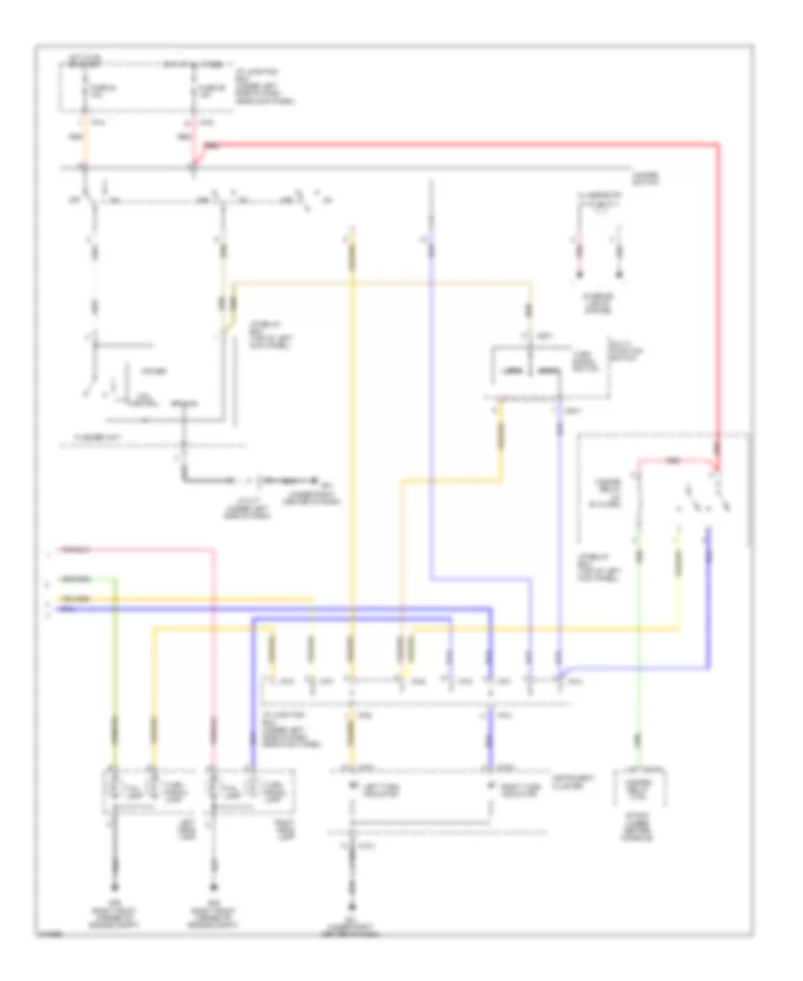 Exterior Lamps Wiring Diagram 2 of 2 for Hyundai Tucson Limited 2009