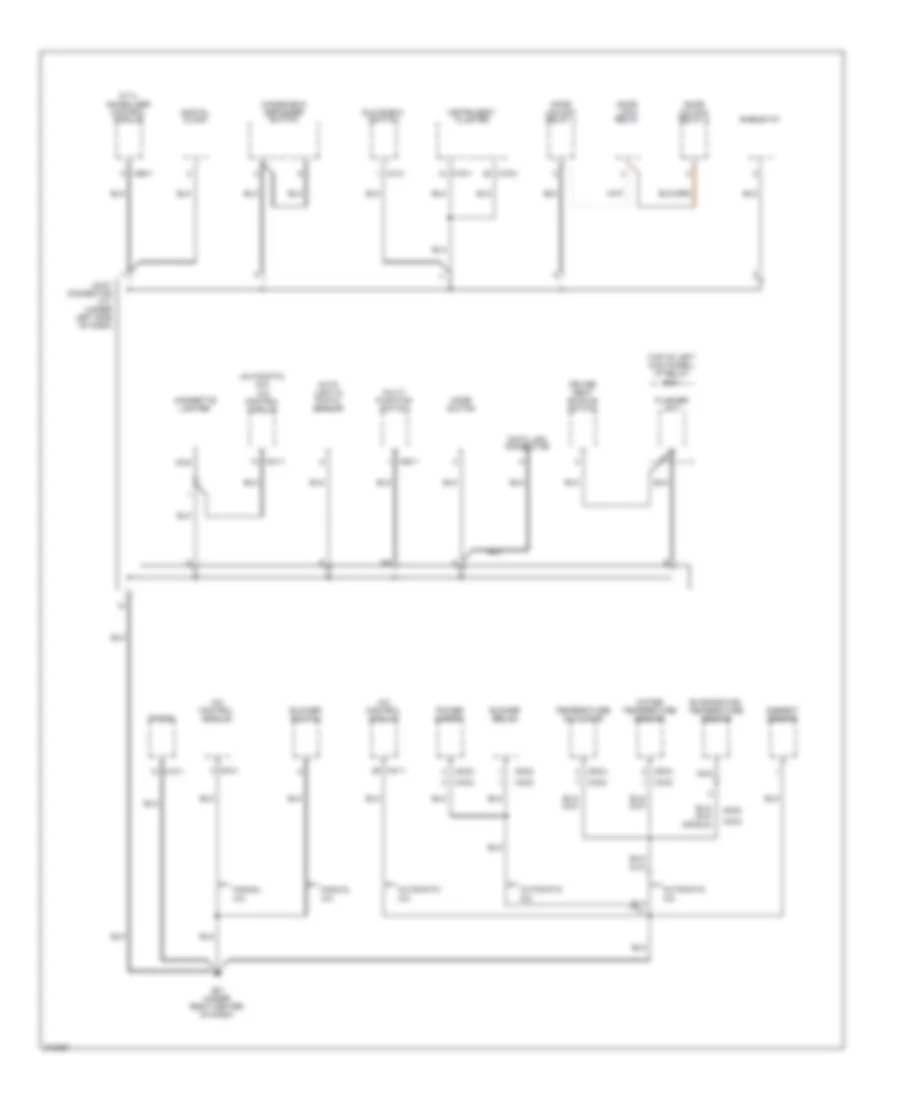 Ground Distribution Wiring Diagram 1 of 4 for Hyundai Tucson Limited 2009
