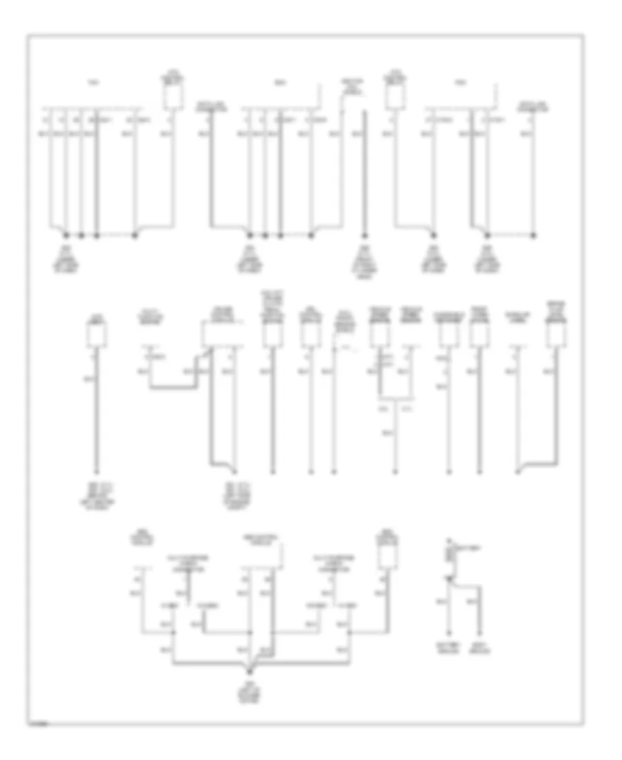 Ground Distribution Wiring Diagram 4 of 4 for Hyundai Tucson Limited 2009