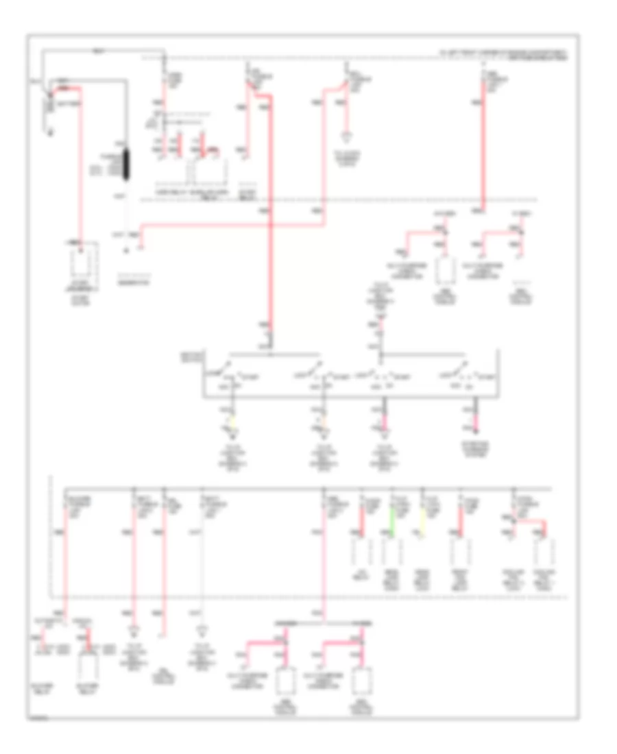Power Distribution Wiring Diagram 1 of 6 for Hyundai Tucson Limited 2009