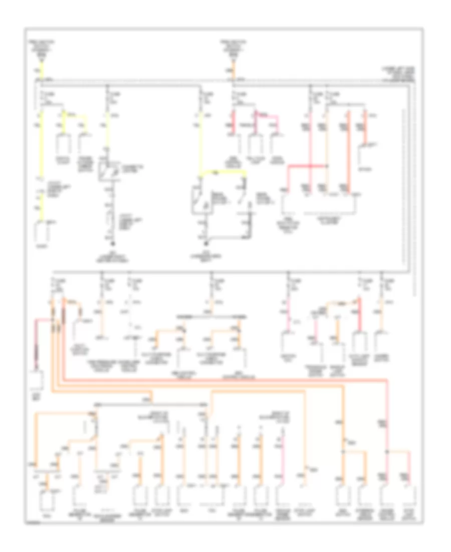 Power Distribution Wiring Diagram 2 of 6 for Hyundai Tucson Limited 2009