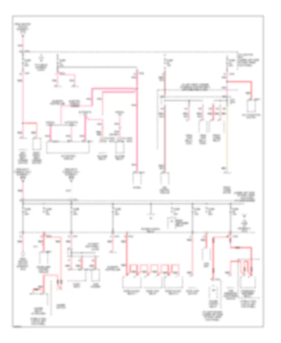 Power Distribution Wiring Diagram 3 of 6 for Hyundai Tucson Limited 2009