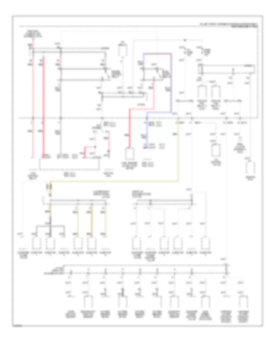Power Distribution Wiring Diagram 5 of 6 for Hyundai Tucson Limited 2009