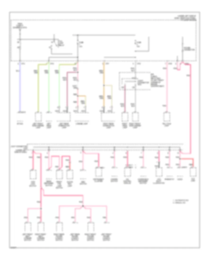 Power Distribution Wiring Diagram 6 of 6 for Hyundai Tucson Limited 2009